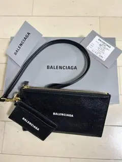 BALENCIAGA ネックウォレット　ブラック コインケース BALENCIAGA 未使用 バレンシアガ コインケース ネックウォレット