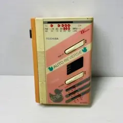 レトロウォークマンTOSHIBA Walky KT-PS10 ピンク外観美品 Toshiba KT-PS10 ▷ Walkman.land