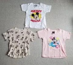 ミッキーマウス Tシャツ 3枚セット サイズ100
