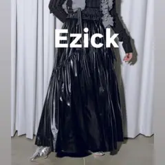 2【美品】Ezick Piping ine メタリックボリュームスカート