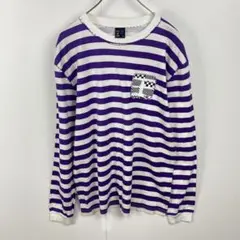 訳あり 波王 namioh カットソー Tシャツ ロンT ボーダー ステッチ付