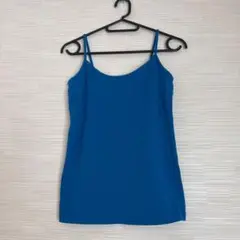 美品 キャミソール ブルー フリーサイズ タグ無し