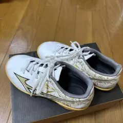 Mizuno フットサルシューズ ホワイト/ゴールド　20センチ