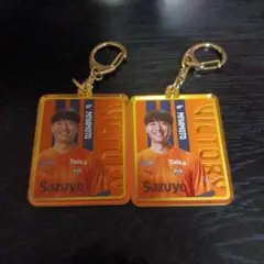 清水エスパルス☆勝利時限定オーロラアクリルキーホルダー２個☆宮本航汰選手