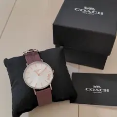 COACH 腕時計 レディース バーガンディ