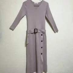 Mystrada サイド釦ニットワンピース