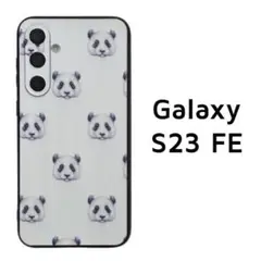 Galaxy S23 FE パンダ カバー 白黒