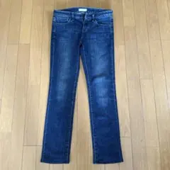 ヒートテック UNIQLO スキニーデニム 24インチ ダークブルー　紺色　青