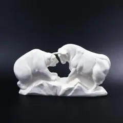 WEDGWOOD Bulls&Bears 置物 ホワイトポーセリン