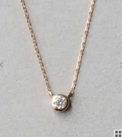 ✨美品✨エテ ete K18 ブライト ダイヤモンド 0.06ct ネックレス