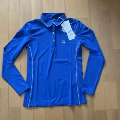 タグ付き新品 テーラーメイド 長袖ポロシャツ 青 XS