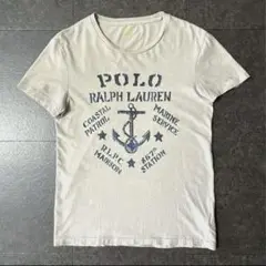 Polo Ralph Lauren グレージュ Tシャツ アンカー マリン 海軍