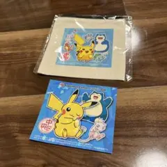 ポケモン 中央区スタンプラリー 参加賞：ステッカー 達成賞：ポーチ