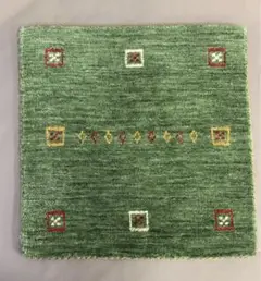 ギャッベ　40×40cm グリーン