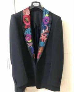 Paul Smith 刺繍入りネイビー テーラードジャケット