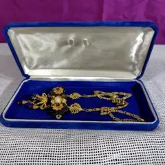 限定値下　希少入手困難　お花ブローチ　ヴィンテージ STANLEY HAGLER STANLEY HAGLER スタンレーハグラー ブルーとグリーンのお花の