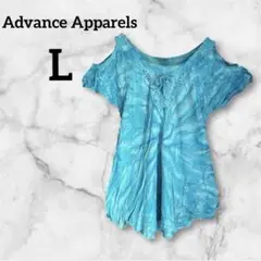 Advance Apparels 【L】 プラスサイズ ライトブルー トップス