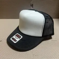 新品 OTTO メッシュキャップのツートンブラック 白黒