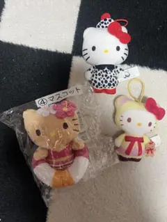 マスコット3個せっと キティ