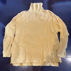OLDGAP イエロータートルネック長袖カットソー