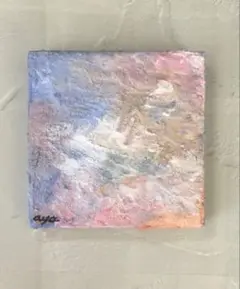 値下げ　重曹　テクスチャーアート　キャンバスパネル　100x100x18(mm)