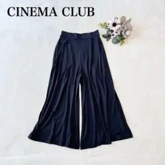 【シネマクラブ】ガウチョパンツ（S)ワイドレッグ フレア ウエストゴム ズボン