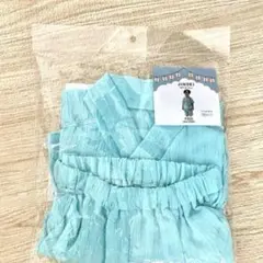 【未使用】3COINS 甚平　ブルー　80〜90