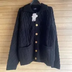 S16.3 BEAMS HEART 黒 カーディガン