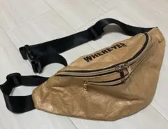 美品 ウエストバッグ ボディバッグ ショルダーバッグ ペーパー素材