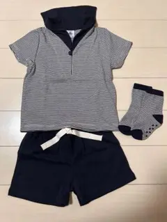 PITRE ストライプ柄ポロシャツ 36m/95cm