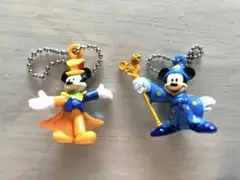 ミッキーマウス マジシャン キーホルダー 2個セット　ディズニー
