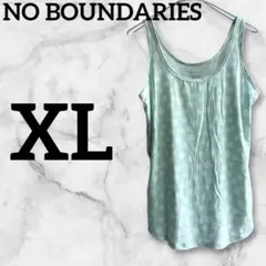 美品⭐️NO BOUNDARIES 【XL】花柄ノースリーブTシャツ タンクトップ