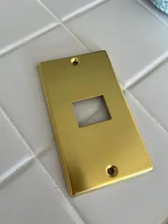 ゴールド スイッチカバー 1穴