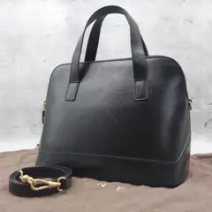 美品✨セリーヌ 2way ドーム型 ショルダーバッグ ハンドバッグ ブラック