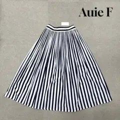 ★新品★ AuieF プリーツスカート　ストライプ　ロング　Mサイズ