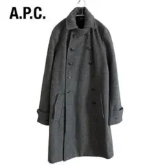 A.P.C.アーペーセー APCウールトレンチコートナポレオンコート グレー