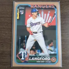 Wyatt Langford Topps Gold RC 396/2024