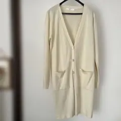 Samansa Mos2 サマンサ　モスモス　ロングカーディガン　生成り　M
