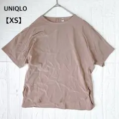 UNIQLO ユニクロ シルフィールブラウス ピンク【XS】トップス Tシャツ