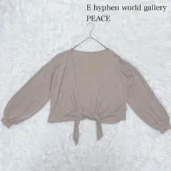 イーハイフンワールドギャラリー カーディガン バルーンスリーブ リラックス　F
