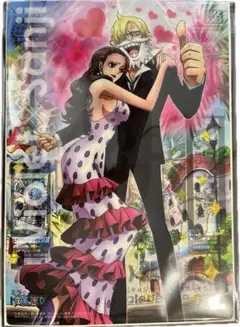ONEPIECE ワンピース　ビジュアルクリアプレート　サンジ　ヴァイオレット