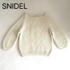 SNIDEL モヘアローゲージハンドニット 白