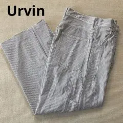 Urvin アーヴィン ヒッコリーデニムパンツ ワイドバギー 日本製 00