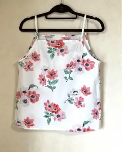 【ハンドメイド】花柄生地のキャミソール①