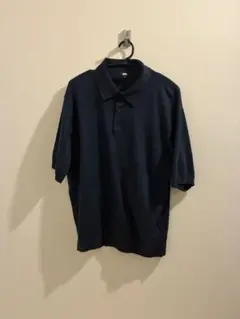 UNIQLO ネイビー ニットポロシャツ XL