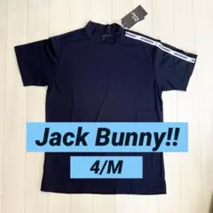 新品■9,350円【ジャックバニー】メンズ　モックネック　半袖シャツ　4/M