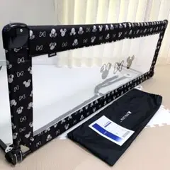 KATOJI ベッドガード 幅150cm 高さ57cm ミッキー ブラック