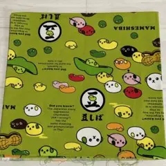 ⭐︎激レア⭐︎バンダイ　豆しば　抹茶色　オックス生地　はぎれ