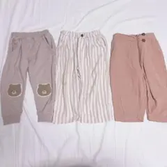 パンツ　ベージュ　バースデイ　しまむら　テータテート　95 100 ズボン