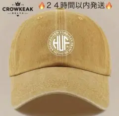 HUF キャップ イエロー